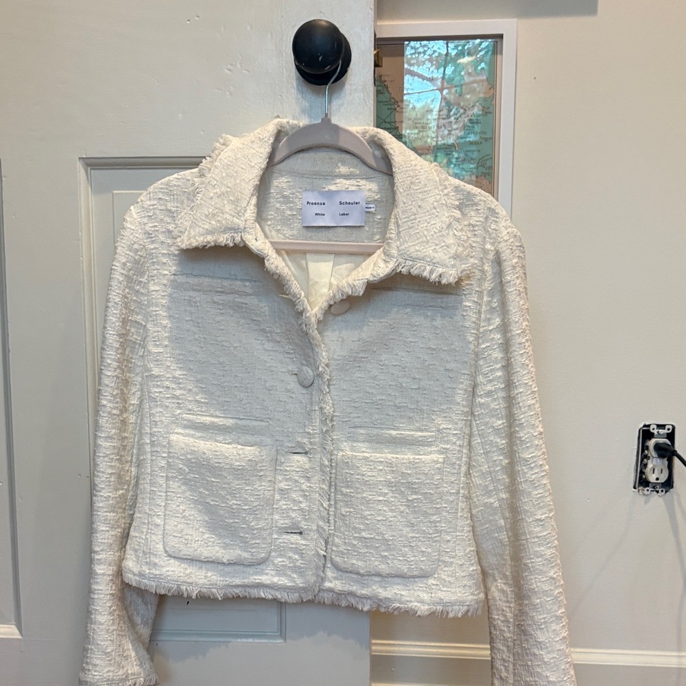 Proenza Schouler White Textured Blazer